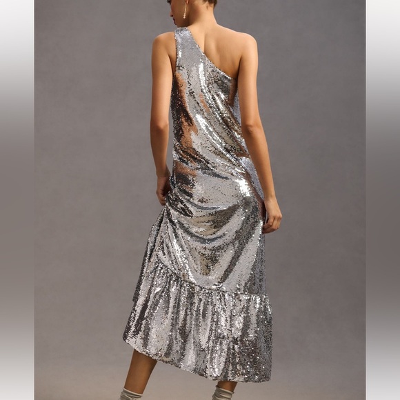 Anthropologie Maeve One Shoulder Sequin Dress Sizes XXS and SP left NWOT - Picture 2 of 8